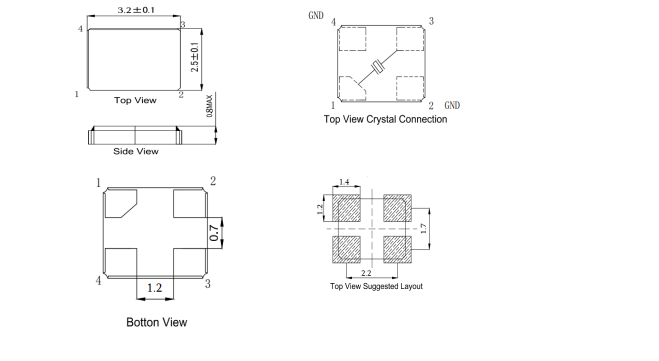 SMD3.2x2.5mm, Frequency Stability ±20ppm Over -40℃ to 105℃ SPXO